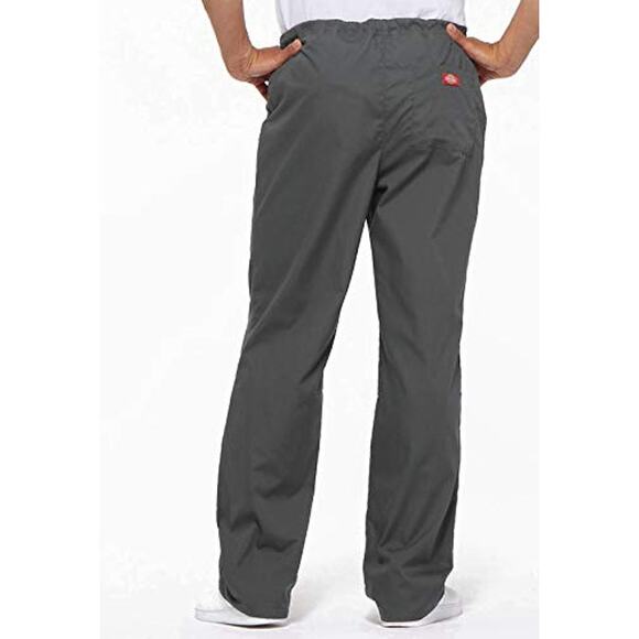 NWT Dickies Men’s Drawstring Scrub Pant Pewter Medical Workwear 5XL - Picture 3 of 6